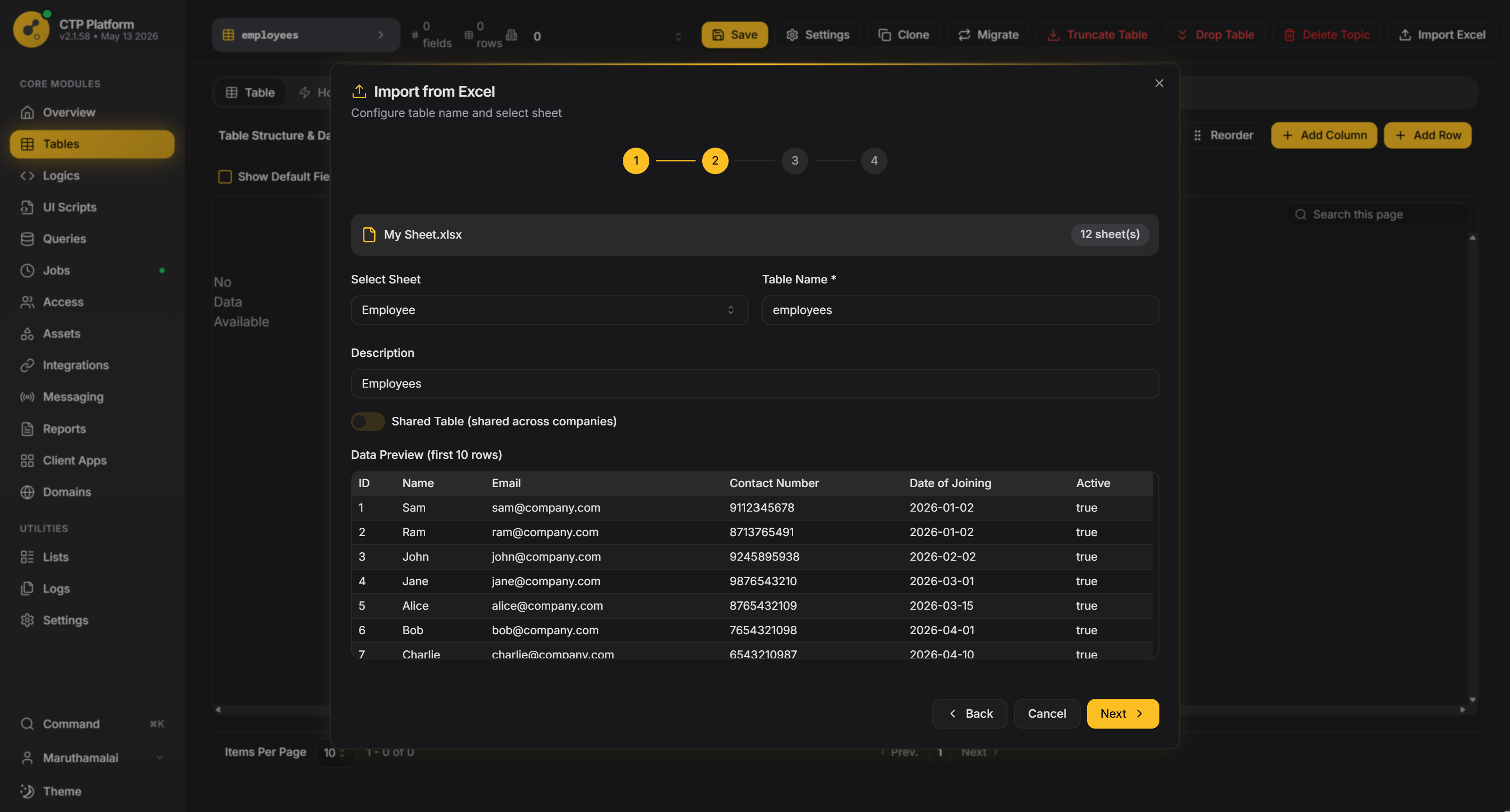 Sign-in screen with SSO options