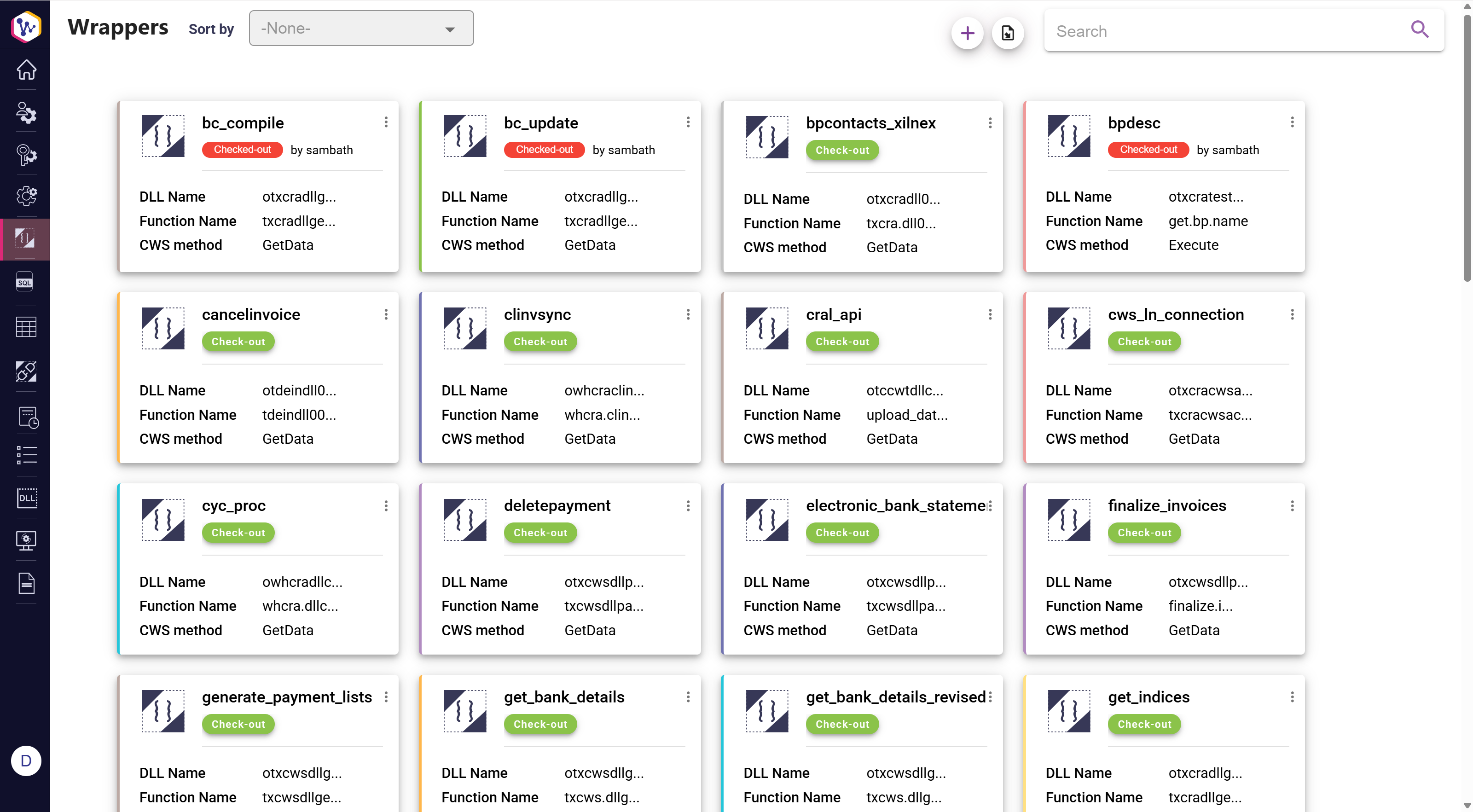 Mobile dashboard summary screen