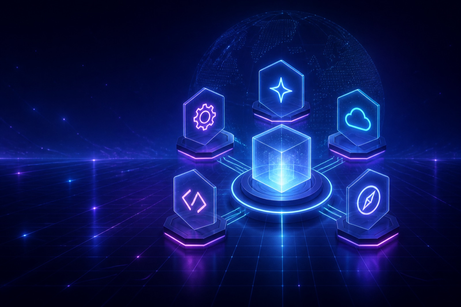 Five Crayonte service practices — AI, Infor managed services, AWS cloud, Infor consulting and Infor development — delivered by one team