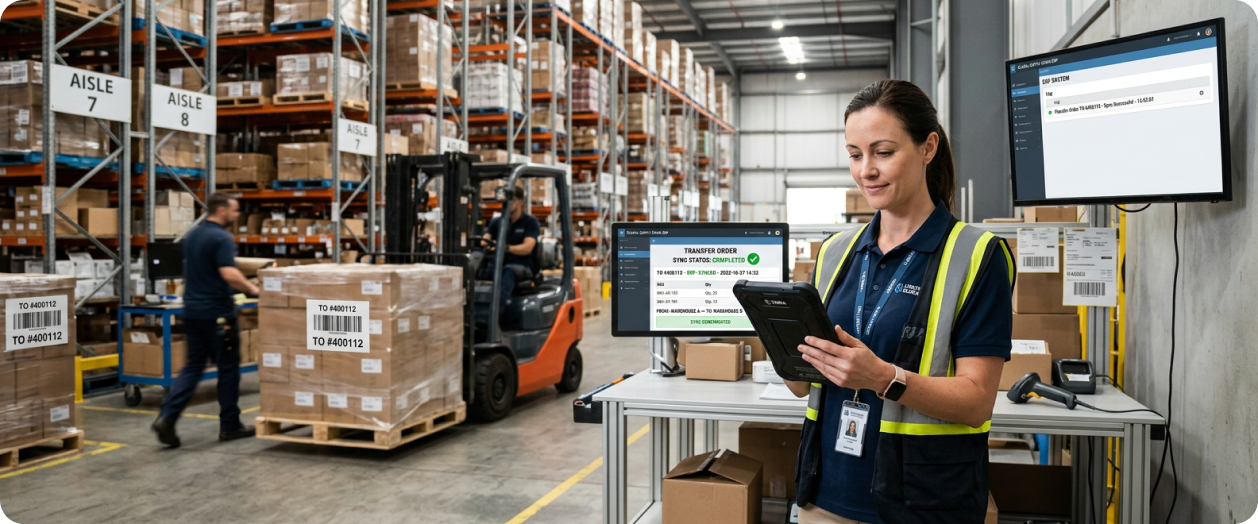 Transfer Order Workflow synced with ERP